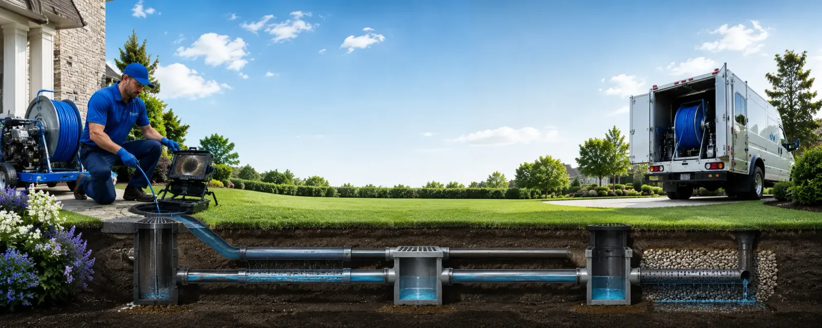 Outdoor drain cleaning information for Archbald, PA